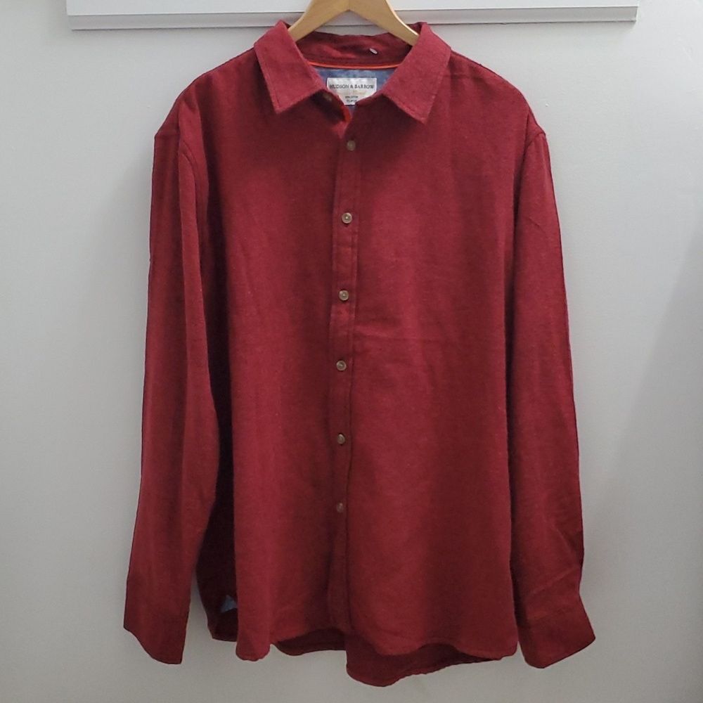 Hudson & Barrow Mountain Flannel Red & Black XL